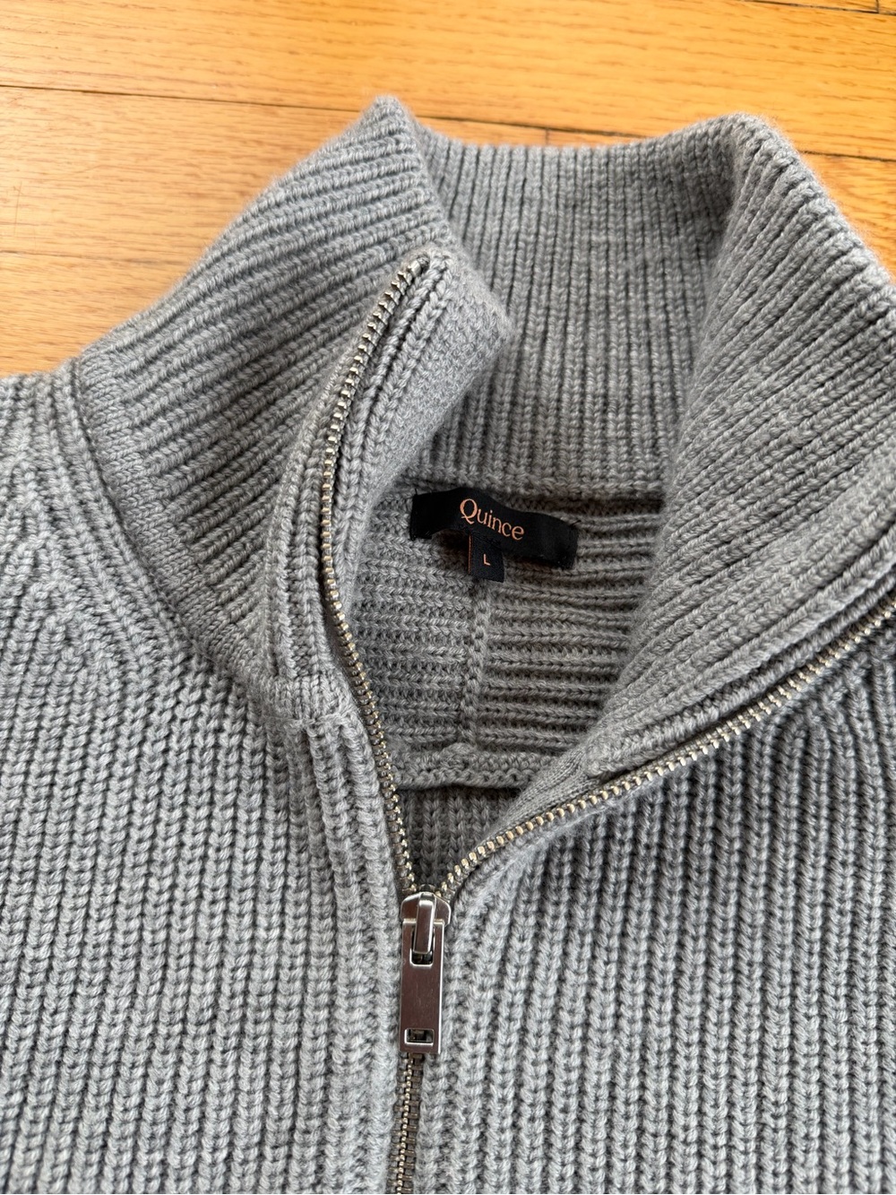 Quince Australian Merino half zip L - Picture 9 of 12